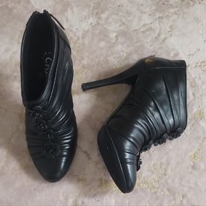CHANEL | Black Heeled Boots